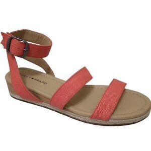 Lucky Brand | "Wensdei" Strappy Orange Sandals | Size 9.5